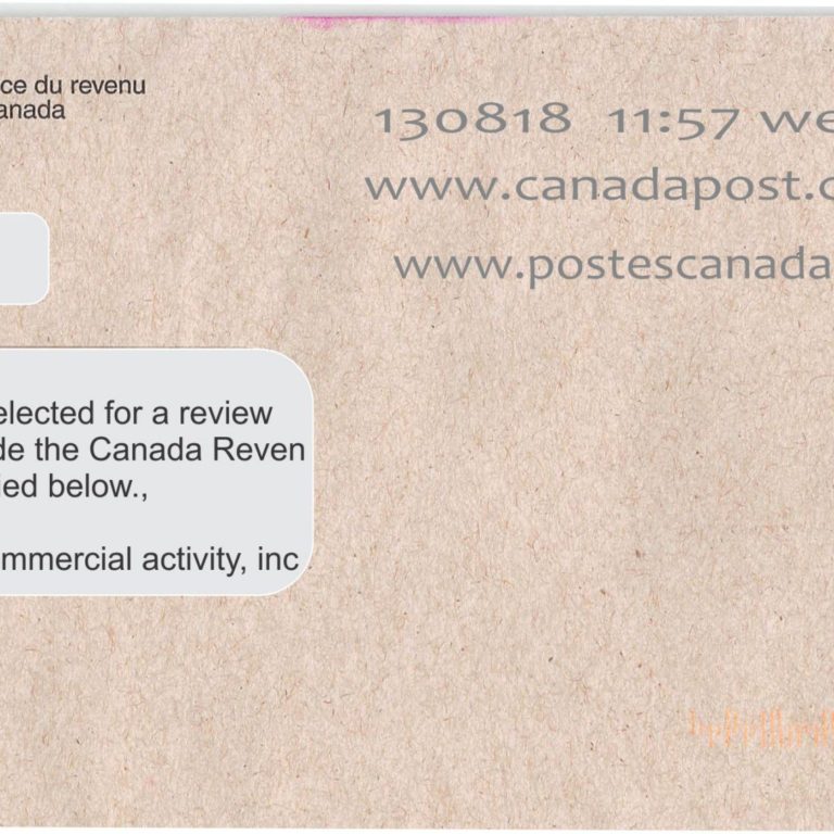 CRA delinquent tax letter
