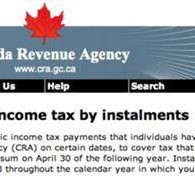 Paying Canada Tax by Instalments