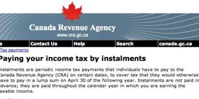 Paying Canada Tax by Instalments