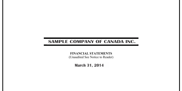Statements for tax filings in Canada