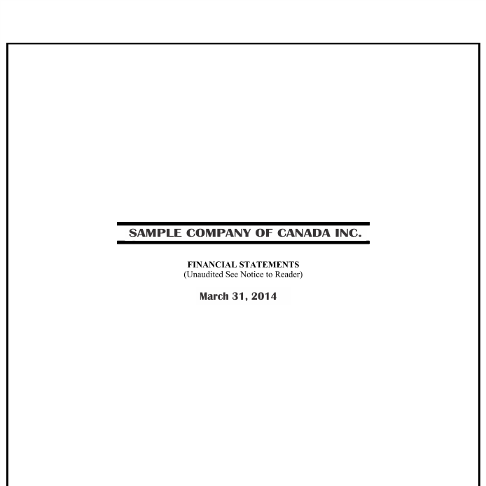 Statements for tax filings in Canada