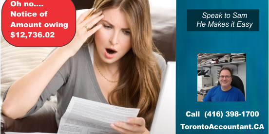 CRA collection notice overdue amount