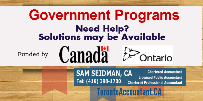 Solutions may be available government programs