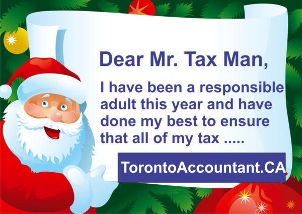 Wish letter to tax man