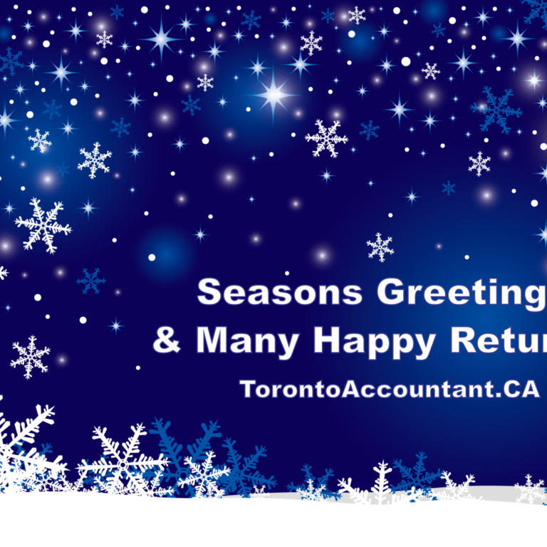 Happy Holidays from TorontoAccountant