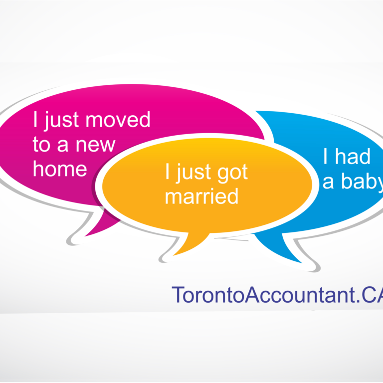 Life changes to tell to CRA
