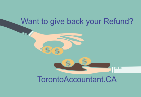Give Back your Tax Refund