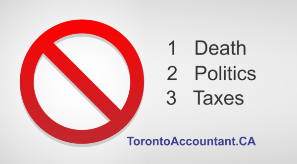 Taboo Topics death politics and taxes