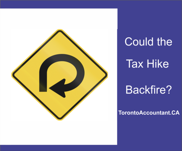 Could tax hike backfire