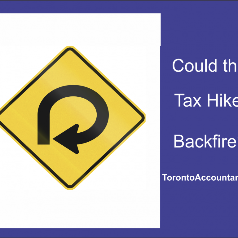 Could tax hike backfire