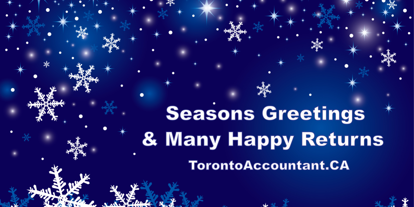 Seasons Greetings and Happy New Year